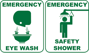 Eye wash and safety shower
