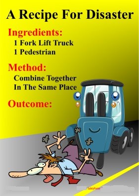 Forklift Safe Drive Poster Stock Illustration - Download Image Now