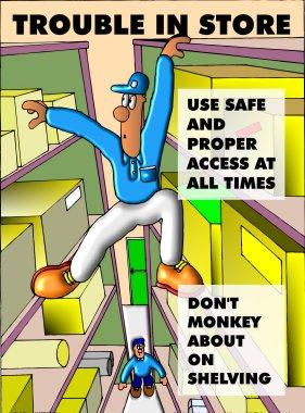Safety poster - Materials handling